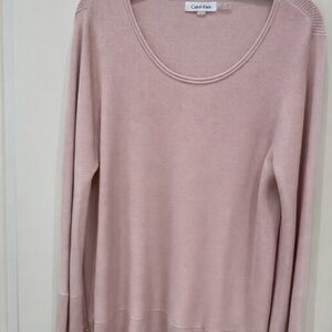 Calvin Klein Pink Scoop Neck Sweater